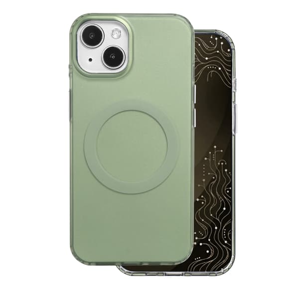 Tecto Shield Mistiq Mag skal för iPhone 15 oliv
