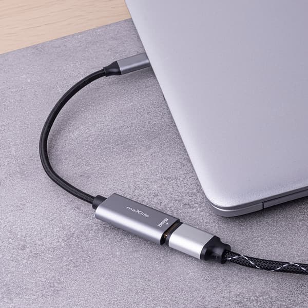 Maxlife-adapter MXHC-01 HDMI - USB-C 4K 60HZ svart svart