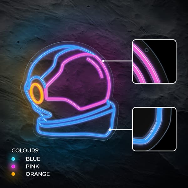 Neon PLEXI LED ASTRONAUT flerfärgad FPNE22 Forever Light