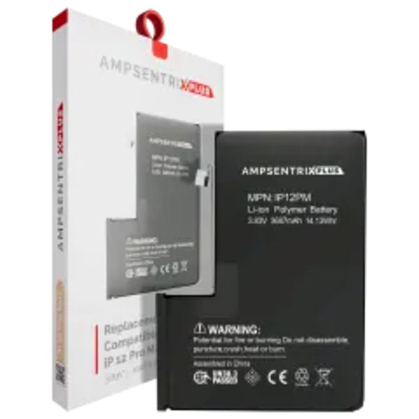 Ersättningsbatteri för iPhone 12 Pro Max (AmpSentrix Plus)