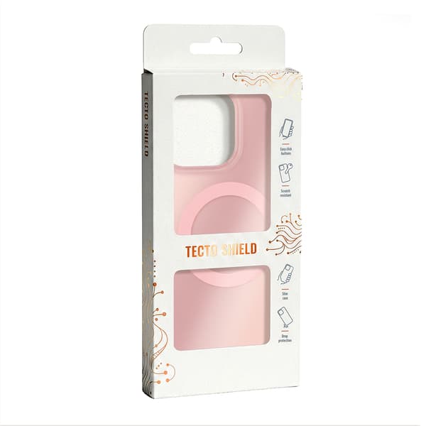 Tecto Shield Mistiq Mag skal för iPhone 15 rosa