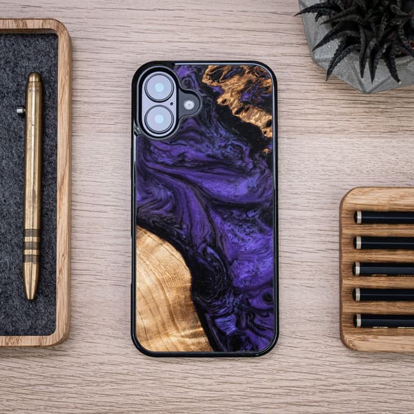 Bewood Unique Case for iPhone 16 Plus 6.7\" Violet