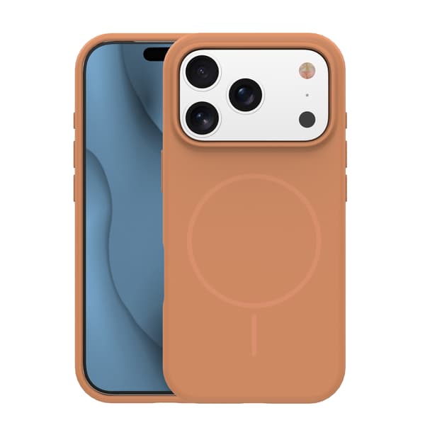 Silikon tunt Mag-skal för iPhone 12 / 12 Pro karamell