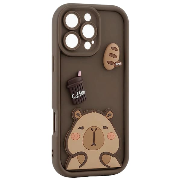 Ultra Trendy 3D-fodral för iPhone 13 6,1\" capybara