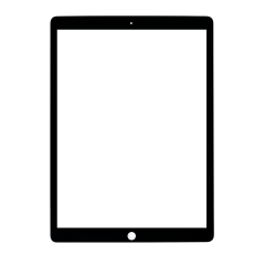 Endast frontglas för iPad Pro 12.9\" 2:a generationen (2017) (svart) (glasseparation krävs) svart