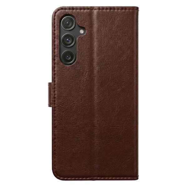 Smart Luxe läderfodral för Honor 400 Lite brun