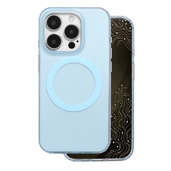 Tecto Shield Mistiq Mag skal för iPhone 15 Pro blå blå
