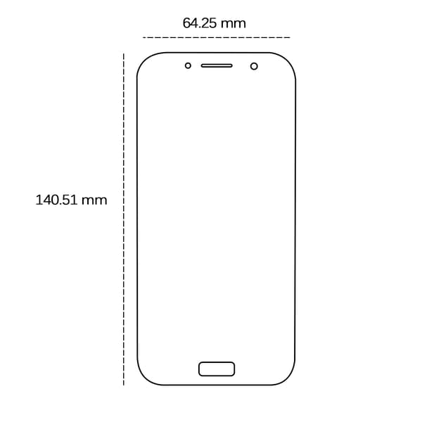 Härdat glas 2,5D för Samsung Galaxy A5 2017 (A520)
