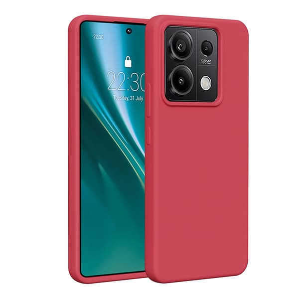 Etteri Silikonskal för Xiaomi Redmi Note 13 Pro 5G hallon röd