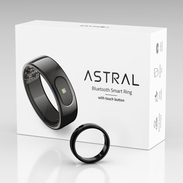 Forever Smartring Astral SR-100 svart storlek 7