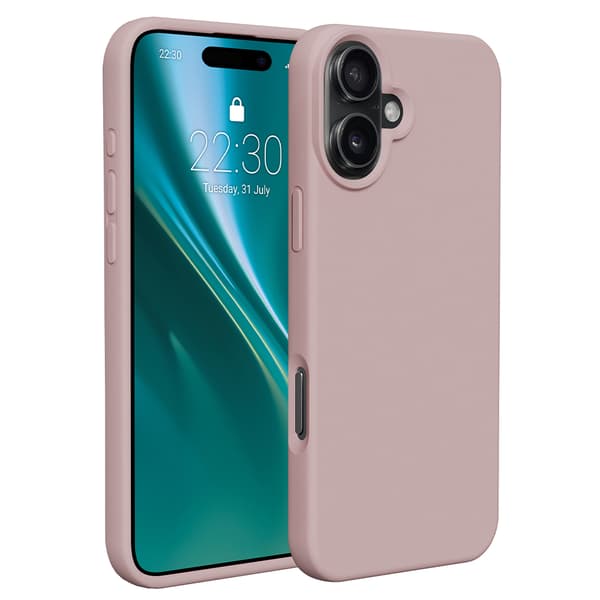 Etteri Silikonskal för iPhone 16 Plus ljusrosa