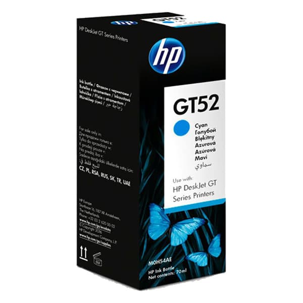 HP GT52 Cyan 8000 sidor Bläkrefill M0H54AE