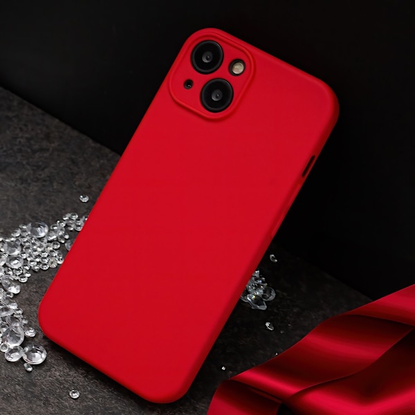 Silikon Mobilskal för IPhone 16 plus - röd röd