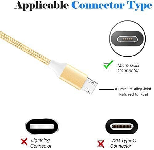 2 st 3m laddningskabel (Micro-USB) för PS4-kontroll | Svart svart