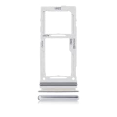 Dubbel SIM-kortshållare för Samsung Galaxy A72 (A725 / 2021) (Awesome White) vit