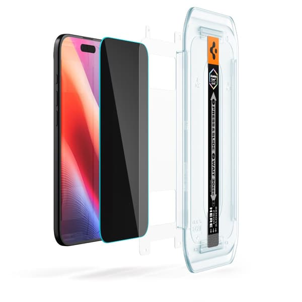 Spigen härdat glas Glas.Tr ”Ez Fit” 2-pack för iPhone 17 Air Privacy