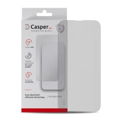 Casper Pro Härdat Glas för iPhone 15 Pro (Detaljhandelsförpackning) (Matt) röd