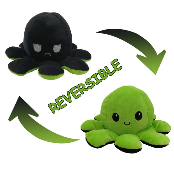 The Original Reversible Octopus Plushie rosa grön rosa