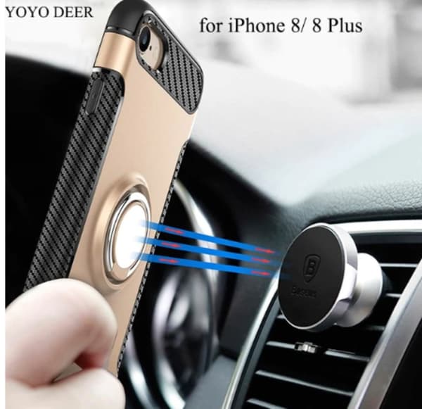 Iphone 7/8 plus  fodral med Roterande ring