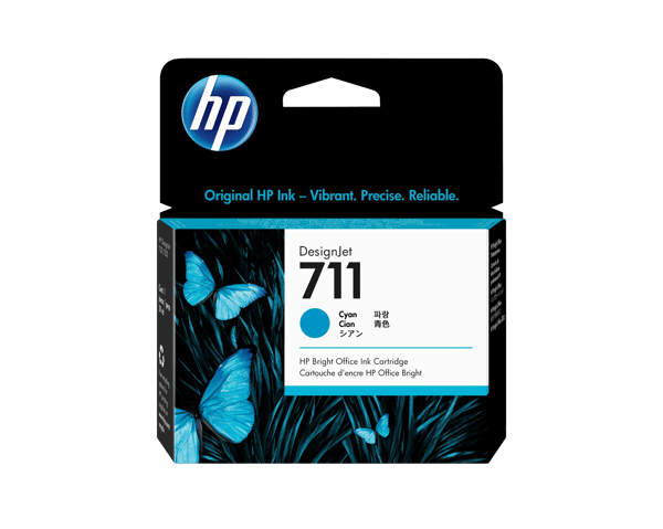 HP 711 Gul bläck CZ132A gul