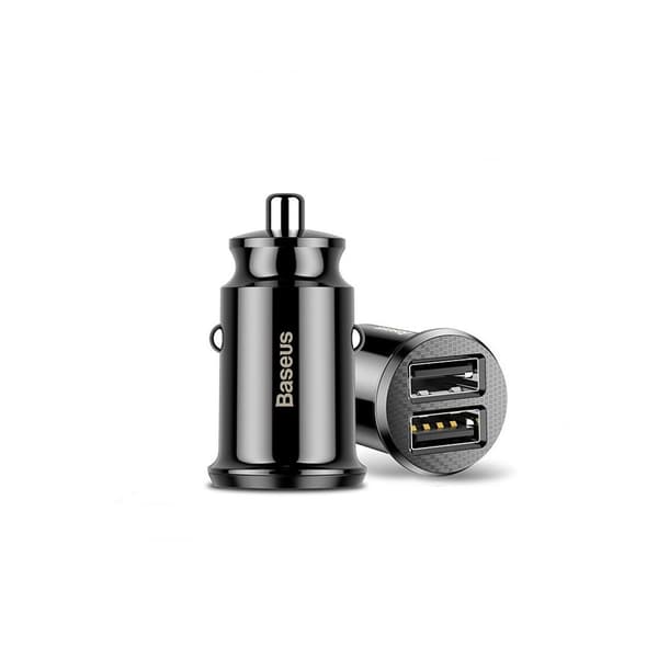 Baseus billaddare Grain 2x USB 3,1A svart svart