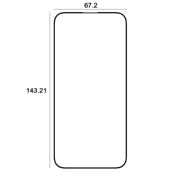 Etteri härdat glas 9D för iPhone 15 Pro