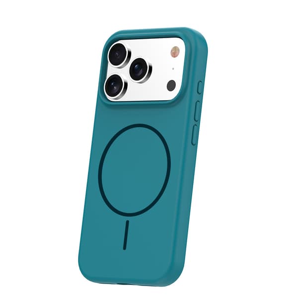 Silikon Tunt Mag-skal för iPhone 14 turkos