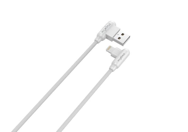 kabel MX CORNER FAST CHARGE LIGHTNING 2 4A / 1M, vit VINKEL