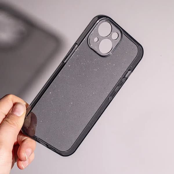 Shine Fodral för iPhone 15 Pro – Smoky transparent