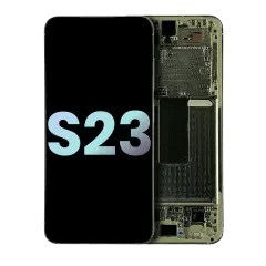 OLED Assembly With Frame For Samsung Galaxy S23 5G (US & International) (Service Pack) (Cream)