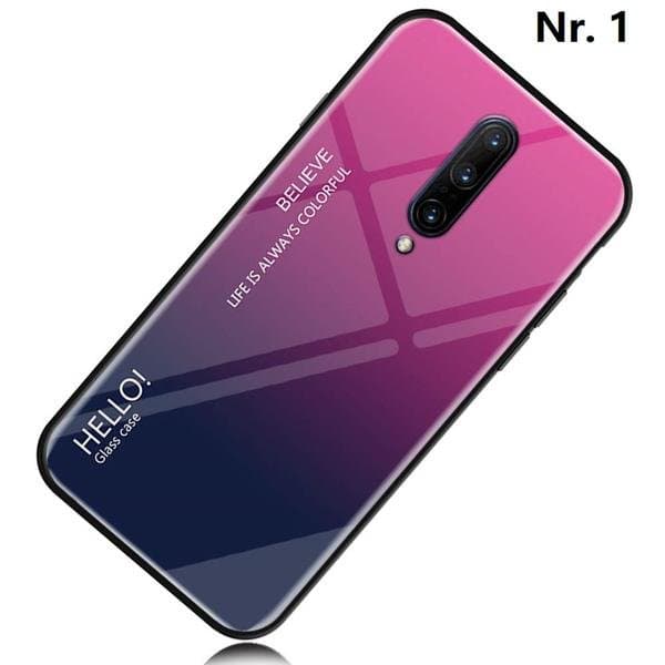 gradient härdat glas  för One plus 7 pro