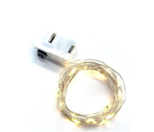 LED-TRÅD för JULDEKORATIONER BATTERIDRIVEN (50CM) röd