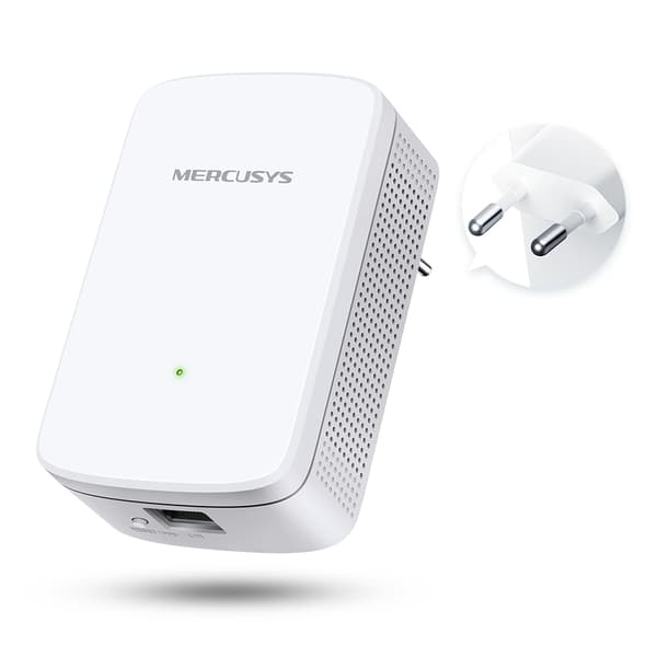 Mercusys ME10 V1 WiFi-räkkeviddeforlänger Montebar i väggen