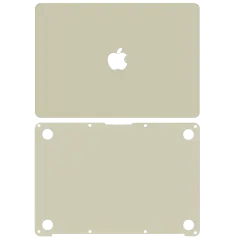 2-i-1 (topp, botten) skal för MacBook 12\" A1534 (2015-2017) (guld)