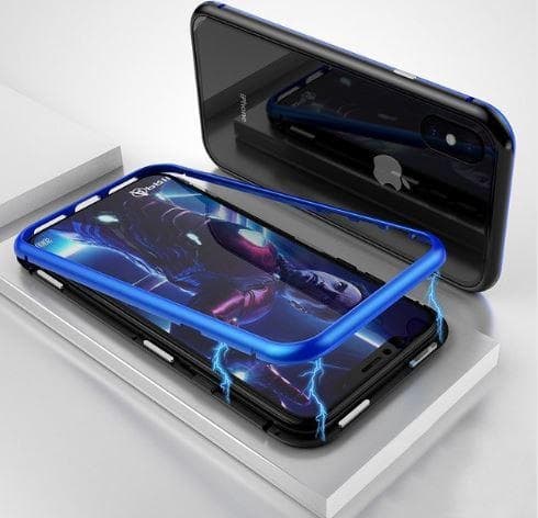 Magnetisk Aluminiummetall för iphone Xr svart