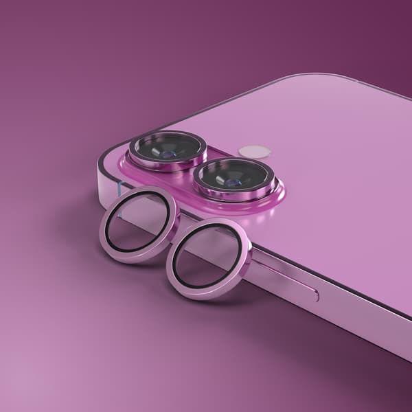 Etteri kameralinsskydd för iPhone 16 / 16 Plus rosa