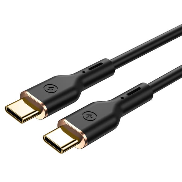 WIWU-kabel YQ02 USB-C - USB-C 100W 1,2m svart