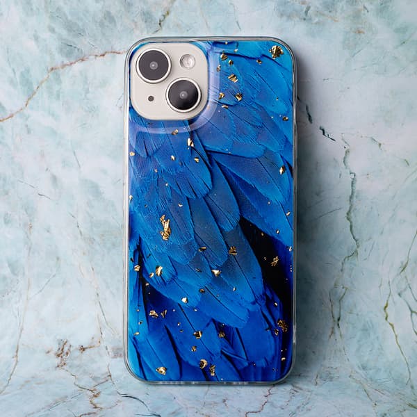 Gold Glam skal för iPhone 11 blå