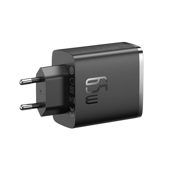 Baseus väggladdare Cube Pro PD 65W 2x USB-C 1x USB svart svart