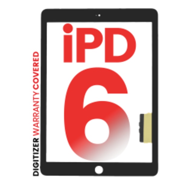 Digitizer för iPad 6 (2018) (Eftermarknad Pro: XO7) (Svart)