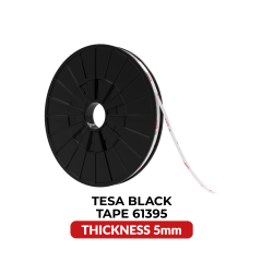 Dubbelhäftande akrylsvart tejp (5MM x 25M) (Tesa Modell # 61395) svart