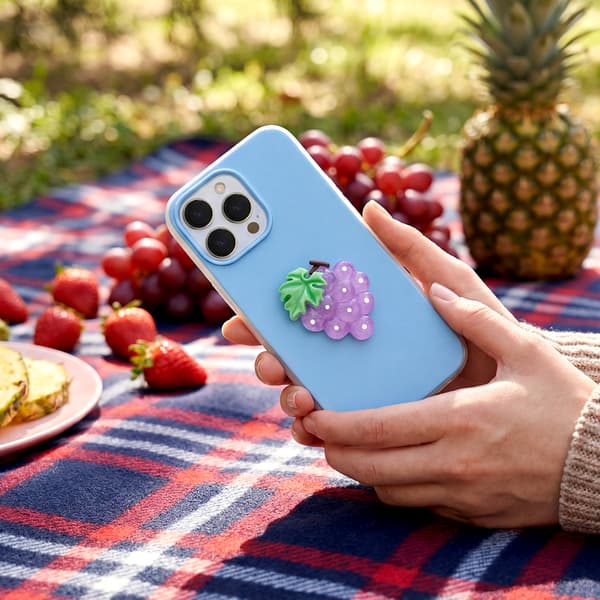Frukt 2-i-1-fodral för iPhone 11 blå