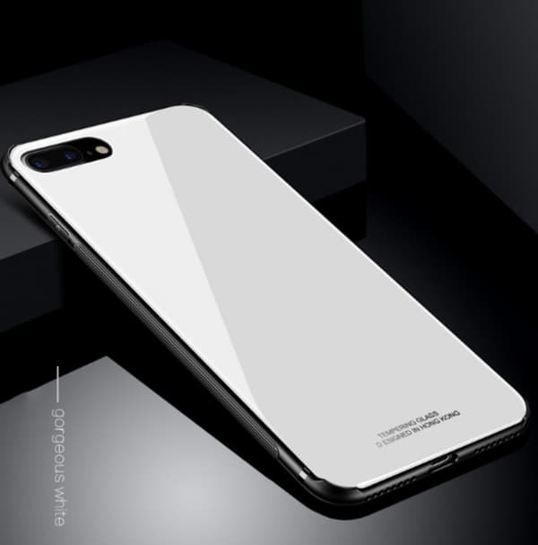 Glas fodral För Iphone 7/8 röd