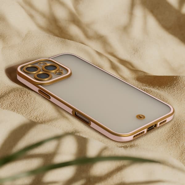 Silky Gold-fodral för iPhone 12 6,1\" rosa