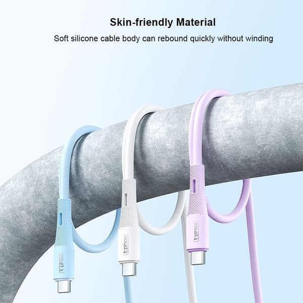 T-PHOX KABEL GENTLE USB-C/USB-C 60W SVART