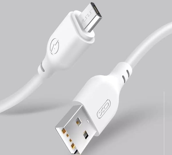 2 st 2m XO USB-A till Lightning-kabel vit