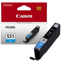 Canon CLI 551C Cyan 304 sidor bläckbehållare 6509B001