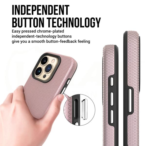 Vmax Triangle skal för iPhone 12 6,1\" roséguld