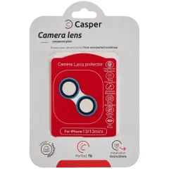 Casper kameralinsskydd för iPhone 13 / 13 Mini (blå) (klar)