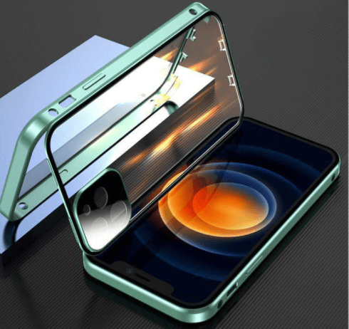 Dubbel magnetfodral för iPhone 12 Mini – Lila lila
